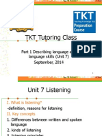 Listening Insights For TKT Course