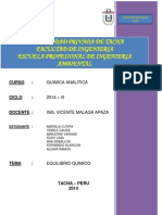 Informe de Quimica Analitica Upt