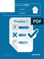 Evaluación Simce Prueba 1 Lectura 2° Básico PDF