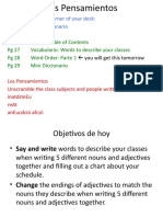 Homework On The Corner of Your Desk: PG 25 Mini Diccionario