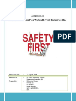 Assignment Safety Report WALTON Factory Mahmudul Haque