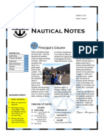 Nautical Notes: Principal's Column