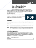 Navigating A Router/Switch Command-Line Interface: Scenario