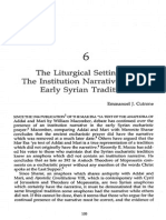 Cutrone, The Liturgical Setting of The Institution Narrative in The East Syrian Tradition