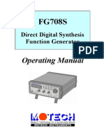 Direct Digital Synthesis Function Generator: Operating Manual