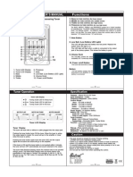 Prener-Lc Preamp User'S Manual: Functions