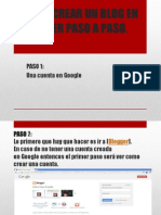 Como Crear Un Blog en Blogger Paso A