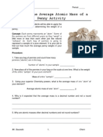 Activity Penny Atomic Mass