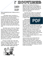 Daily Routines Reading Text 1 PDF