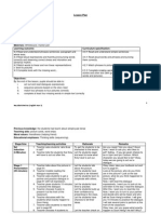 Lesson Plan 7 Sept 2012