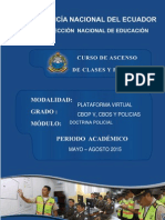 I MODULO DOCTRINA POLICIAL 2015, Curso de Ascenso