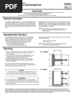 3 / " & 5" Electric Speedometer: Questions