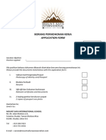 Mount Safa Islamic International School Resume Form