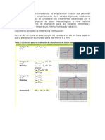 Evaluación de Consistencia de Datos Hidrometeorologicos