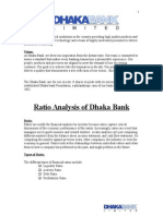 Ratio Analysis On Dhaka Bank