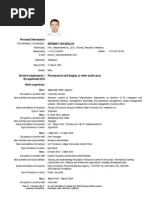 Europass Curriculum Vitae: Personal Information Gromov Veaceslav