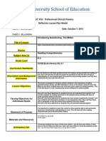 Reflective Lesson Plan Model - 450 - Revised 20132edu 328 1