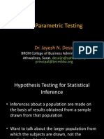 Non Parametric Testing