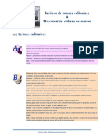 Glossaire de Termes de Cuisine PDF