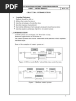 Chapter 1: Introduction: Subject: Control Principles