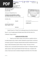 Chanel, Inc. v. Jeanine Heller D/b/a What About Yves, 1-14-CV-08011-JGK (S.D.N.Y.) (Complaint, Filed 10-3-14)