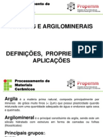 Argilas - Definições e Propriedades