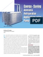 Energy-Saving: Ammonia Refrigeration Applications Using Pump Circulation