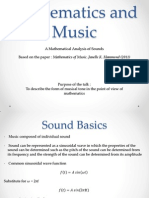 Mathematics and Music: A Mathematical Analysis of Sounds