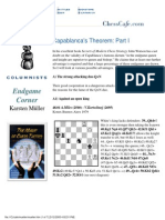 Endgame Corner: Capablanca's Theorem: Part I