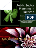 Public Sector Planning in Pakistan: Imran Ahmad Sajid