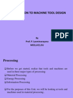 Chapter 1 - Machine Tools