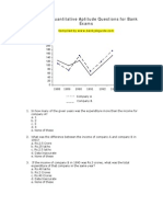 Bank Exam Sample Quantitative Aptitude Question Paper