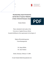 Benchmarking Airport Productivity and The Role of Capacity Utilization - A Study of Selected European Airports