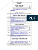 ITC (HS), 2012 Schedule 1 - Import Policy No. Chapter Descriptions No