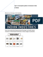 Change in Consumption Pattern of Minerals in India - Finalmodifiednew