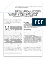 Brief Case Reports of Medically Supervised, Water-Only Fasting Associated With Remission of Autoimmune Disease PDF