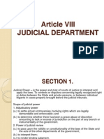 Article VIII Judicial Department