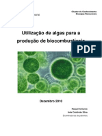 Utilização de Algas para A Produção de Biocombustíveis PDF