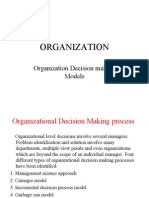 Organization: Organization Decision Making Models