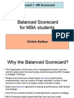 Balanced Scorecard For MBA Students