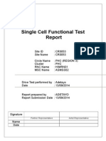 Single Cell Functional Test: Partner Representative Airtel Representative