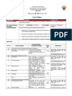 Architecture Santo Tomas Syllabus