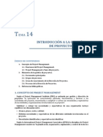 Tema 14. Introducción A La Gestion Del Proyecto PDF