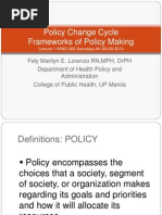 Policy Change Cycle