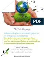 MEMOIRE Tech Verte PDF