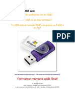 Formatear USB Raw