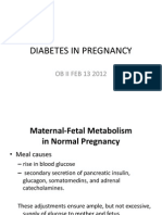 Diabetes in Pregnancy