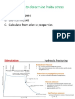 Methods To Determine Insitu Stress: A. Field Techniques B. Lab Techniques C. Calculate From Elastic Properties