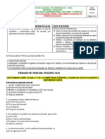 Evaluacion 2 Guias de Primeros Auxilios Julio 2014 PDF