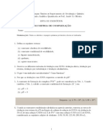 Lista de Exercícios 6 - Volumetria de Complexação PDF